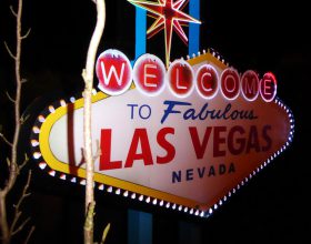 Panneau LED welcome to Las Vegas