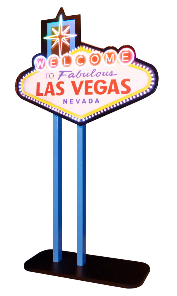 Signe géant lumineux "Welcome to Las Vegas"