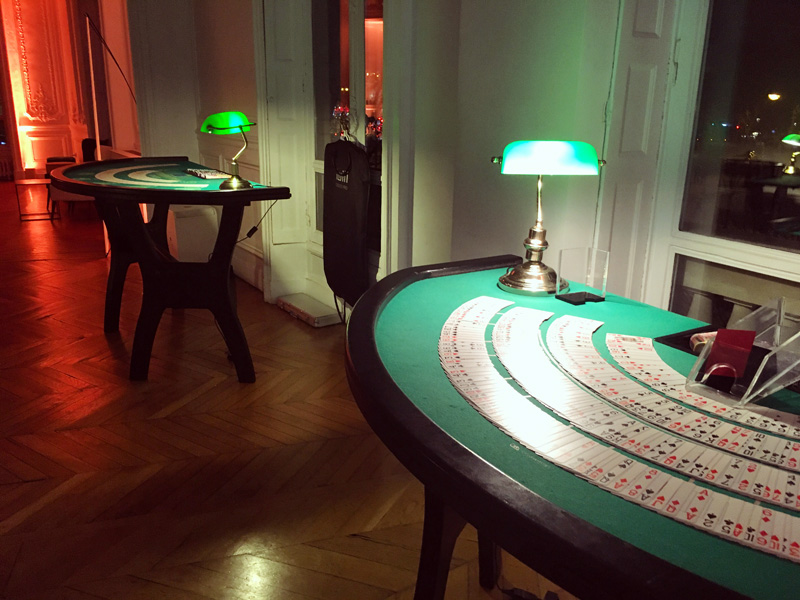Soirée casino entreprise au pavillon Presbourg Paris