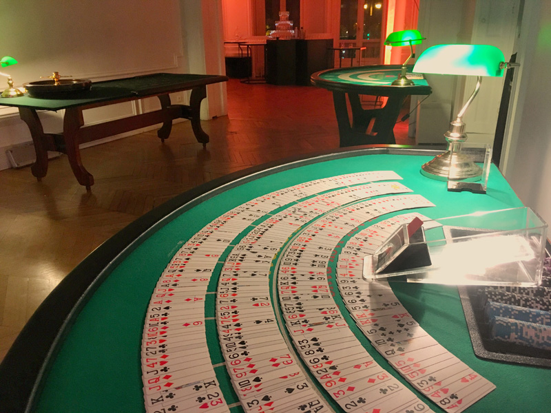 Soirée casino entreprise au pavillon Presbourg Paris